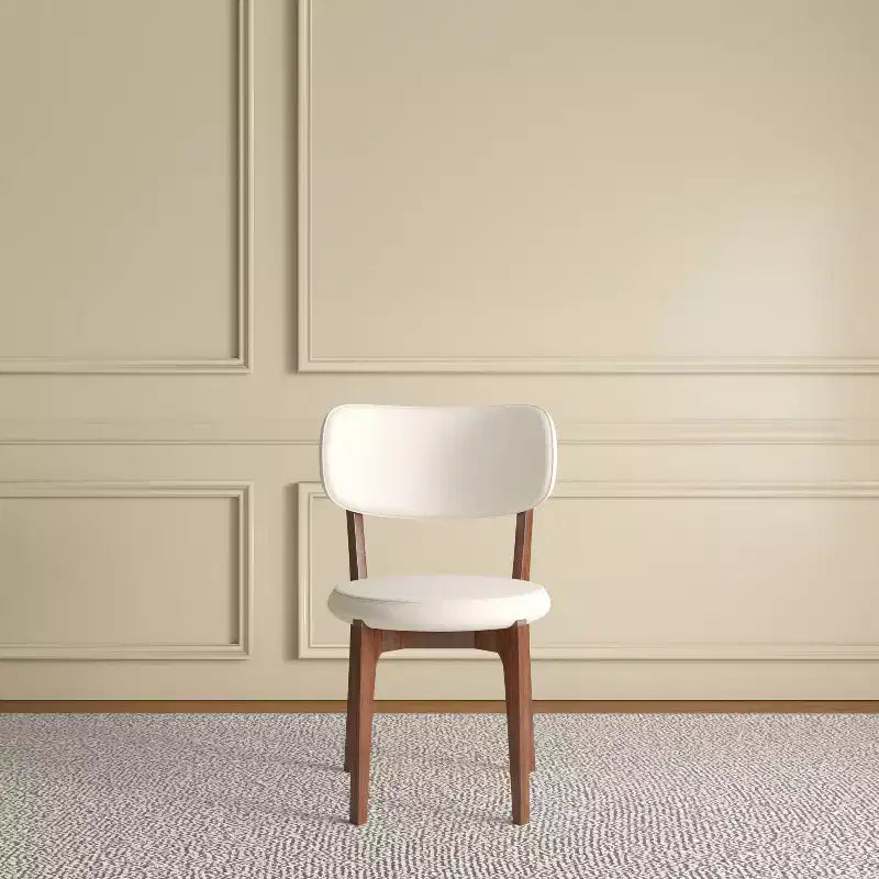 Okak Sillas de comedor sin brazos de estilo moderno para el hogar, para cocina, comedor, de cuero sintético tapizadas, juego de 2