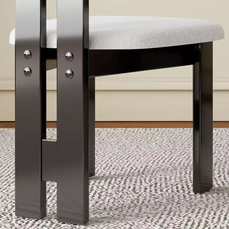 Okak Sillas de comedor sin brazos de estilo moderno para el hogar, para cocina, comedor, de cuero sintético tapizadas, juego de 2