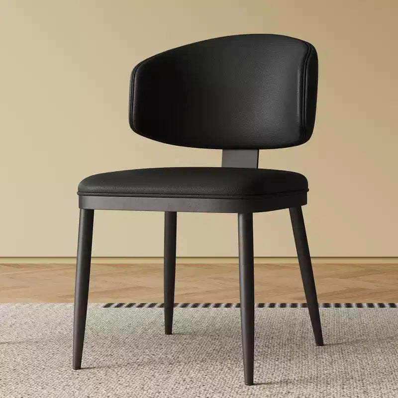 Okak Sillas de comedor sin brazos de estilo moderno para el hogar, para cocina, comedor, de cuero sintético tapizadas, juego de 2