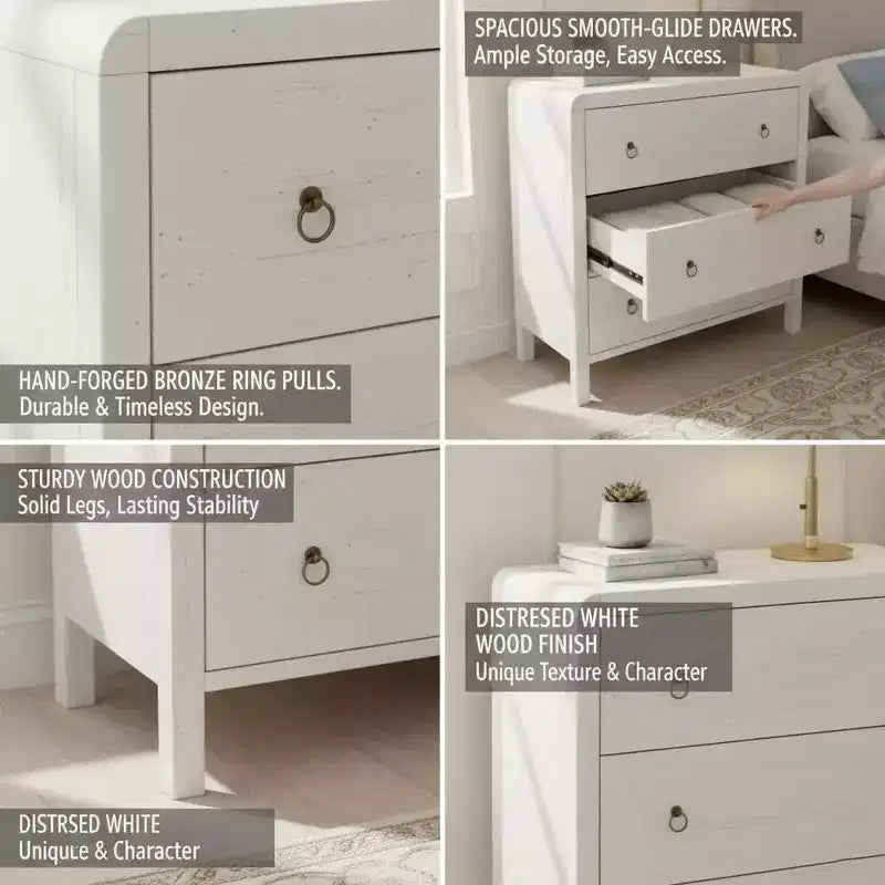 Cómoda para dormitorio, Cómoda de madera de estilo moderno de mediados de siglo para dormitorio, Armario organizador de almacenamiento para sala de estar, pasillo, entrada