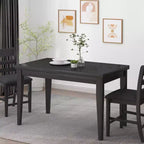 Okak 59.1IN Vintage Counter Height Dining Table with Wooden Legs, Kitchen Table with Thick Tabletop, Dinner Table for Living Room, Dining Room