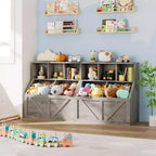 Organizador de almacenamiento de juguetes para niños, estantería y almacenamiento de juguetes para niños, organizador de juguetes de estantería para niños pequeños para habitaciones de niños, sala de juegos, dormitorio, guardería