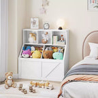 Organizador de almacenamiento de juguetes para niños, estantería y almacenamiento de juguetes para niños, organizador de juguetes de estantería para niños pequeños para habitaciones de niños, sala de juegos, dormitorio, guardería