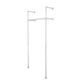 Pipe Decor 41 in. Galvanized Wall Mounted Clothing Rack, Single