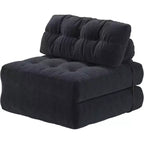 Sofá Cama Plegable, Sofá Cama Futón, Sillón Cama Convertible Futón, Almohada Colchón Plegable con Soporte Lumbar, Sofá Plegable Portátil, Individual