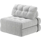 Sofá Cama Plegable, Sofá Cama Futón, Sillón Cama Convertible Futón, Almohada Colchón Plegable con Soporte Lumbar, Sofá Plegable Portátil, Individual