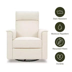 Sillón reclinable y planeador giratorio de lujo con calefacción y masaje Willa de Namesake