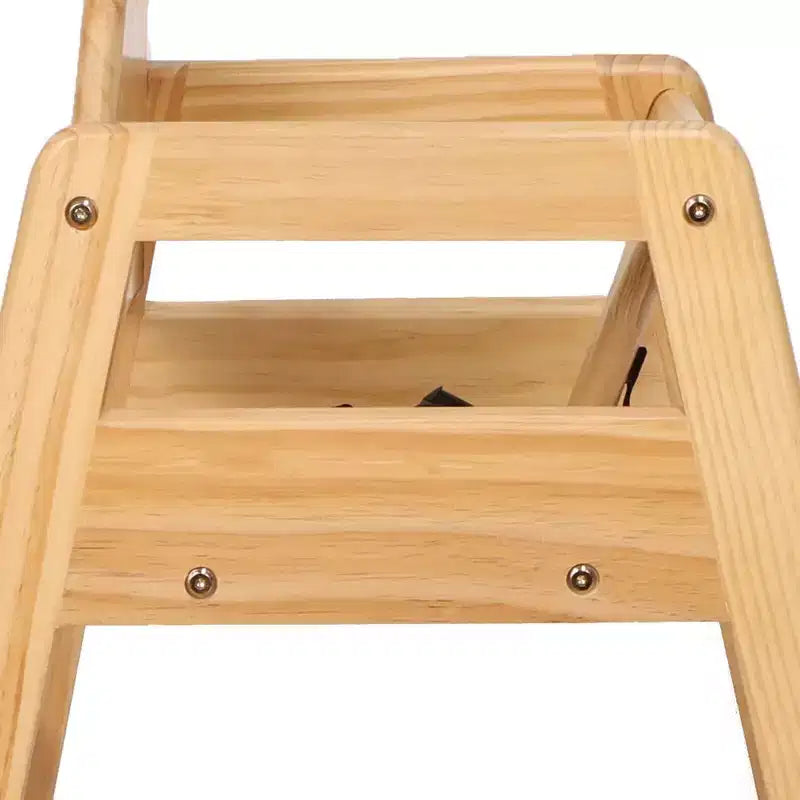 Sillas de comedor Whisen, silla elevadora para bebés, trona para bebés, doble madera maciza, fácil de limpiar