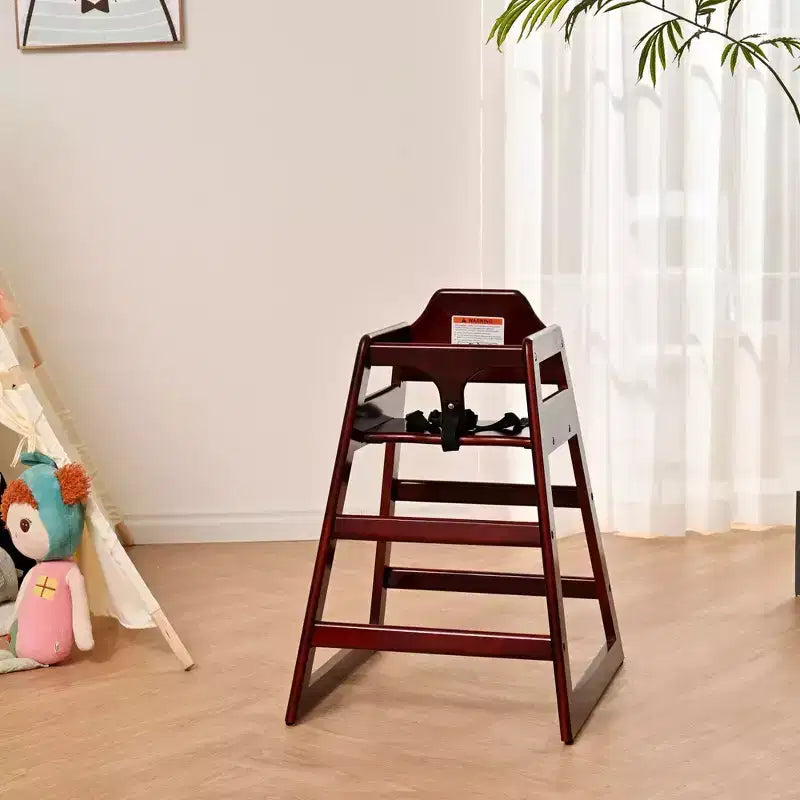 Sillas de comedor Whisen, silla elevadora para bebés, trona para bebés, doble madera maciza, fácil de limpiar