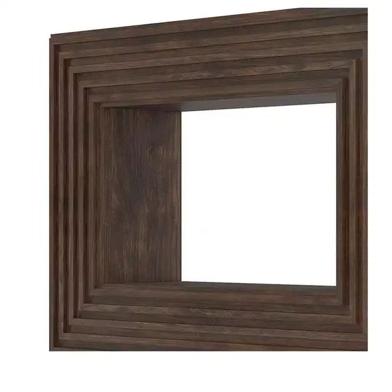 Mesa de centro Farmhouse de 47.2 pulgadas con almacenamiento abierto para recibidor, sofá, dormitorio, decoración del hogar, nogal