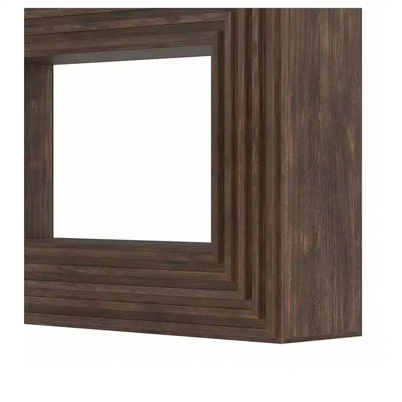 Mesa de centro Farmhouse de 47.2 pulgadas con almacenamiento abierto para recibidor, sofá, dormitorio, decoración del hogar, nogal