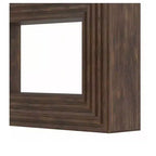 Mesa de centro Farmhouse de 47.2 pulgadas con almacenamiento abierto para recibidor, sofá, dormitorio, decoración del hogar, nogal