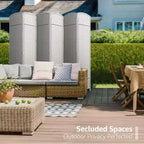 Separadores de ambientes Sorbus extra anchos de doble bisagra y 6 paneles - Biombos plegables de diseño de malla tejida a mano, divisor de pared para separación de ambientes