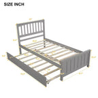 Plataforma doble con nido, estructura de cama de madera con cabecero y pie de cama para dormitorio