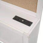Cama nido con 3 cajones de almacenamiento y tomas de corriente y puertos USB, estructura de madera con tablero superior blando para dormitorio de invitados, blanco