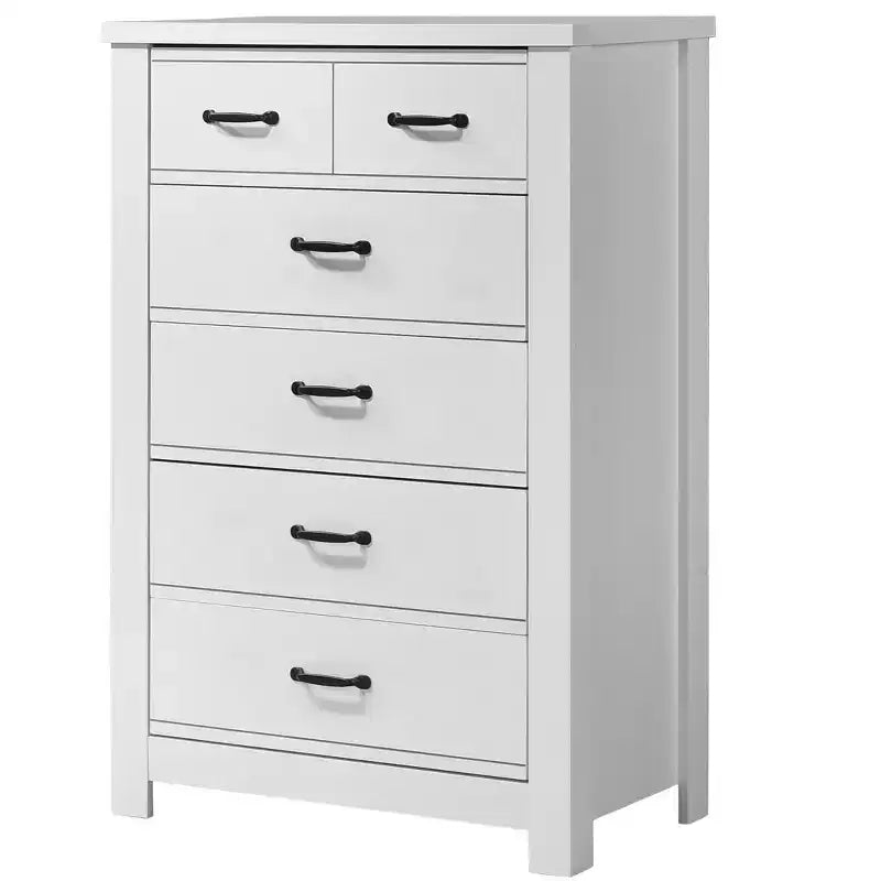 Cómoda Cassini 31 blanca de 5 cajones