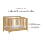 Cuna convertible 4 en 1 Babyletto Sprout con kit de conversión a cama infantil