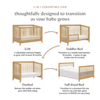 Cuna convertible 4 en 1 Babyletto Sprout con kit de conversión a cama infantil