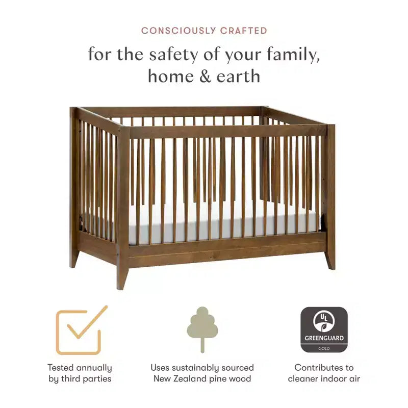 Cuna convertible 4 en 1 Babyletto Sprout con kit de conversión a cama infantil