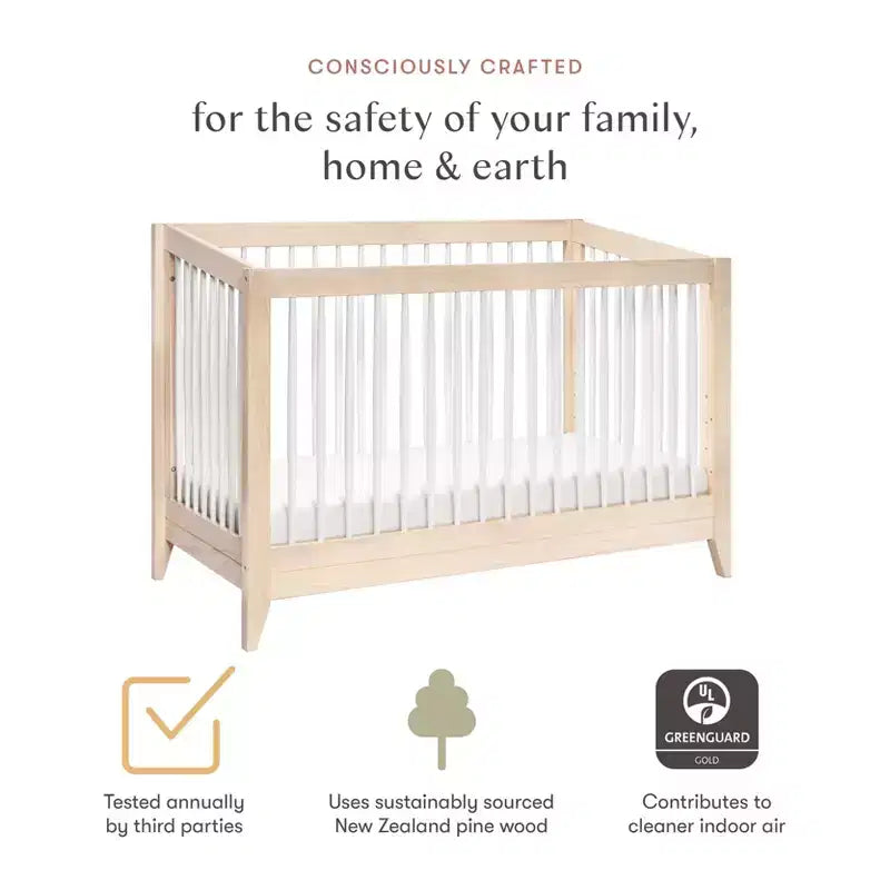 Cuna convertible 4 en 1 Babyletto Sprout con kit de conversión a cama infantil