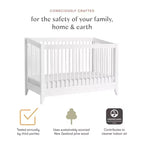 Cuna convertible 4 en 1 Babyletto Sprout con kit de conversión a cama infantil