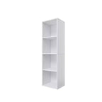 Homez Estantería Etagere Alta de Madera de 41.93 pulgadas con 4 estantes ajustables