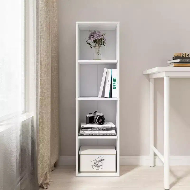 Homez Estantería Etagere Alta de Madera de 41.93 pulgadas con 4 estantes ajustables