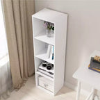 Homez Estantería Etagere Alta de Madera de 41.93 pulgadas con 4 estantes ajustables