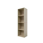 Homez Estantería Etagere Alta de Madera de 41.93 pulgadas con 4 estantes ajustables