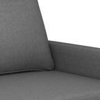 Sofá de 3 plazas gris oscuro 100 % poliéster, metal, textilene, espuma