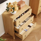Cómoda de 3/5 Cajones GustoWave para Dormitorio, Cómoda Alta de 77 cm con Cajones Grandes, Cajonera de Almacenamiento de Madera para Sala de Estar, Pasillo