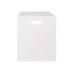 Caja de almacenamiento de juguetes abierta Whisen para niños, cubo organizador de madera, gran espacio de almacenamiento - Blanco