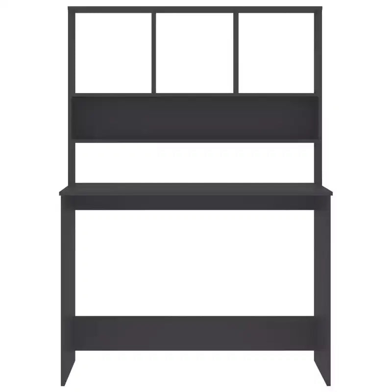 Escritorio flotante moderno Clihome, escritorio flotante con 3 estantes, escritorio de computadora montado en la pared con acabado mate para espacios pequeños