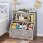 Estantería Infantil, Armario Organizador con Dispositivo Antivuelco, Caja Organizadora Impermeable para Niños Pequeños para Guardería, Sala de Juegos, Dormitorio, Pasillo
