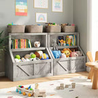 Estantería Infantil, Armario Organizador con Dispositivo Antivuelco, Caja Organizadora Impermeable para Niños Pequeños para Guardería, Sala de Juegos, Dormitorio, Pasillo