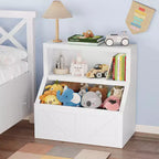 Estantería Infantil, Armario Organizador con Dispositivo Antivuelco, Caja Organizadora Impermeable para Niños Pequeños para Guardería, Sala de Juegos, Dormitorio, Pasillo