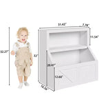 Estantería Infantil, Armario Organizador con Dispositivo Antivuelco, Caja Organizadora Impermeable para Niños Pequeños para Guardería, Sala de Juegos, Dormitorio, Pasillo