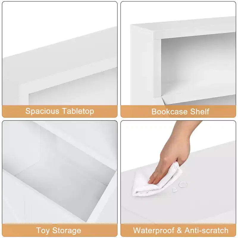 Estantería Infantil, Armario Organizador con Dispositivo Antivuelco, Caja Organizadora Impermeable para Niños Pequeños para Guardería, Sala de Juegos, Dormitorio, Pasillo