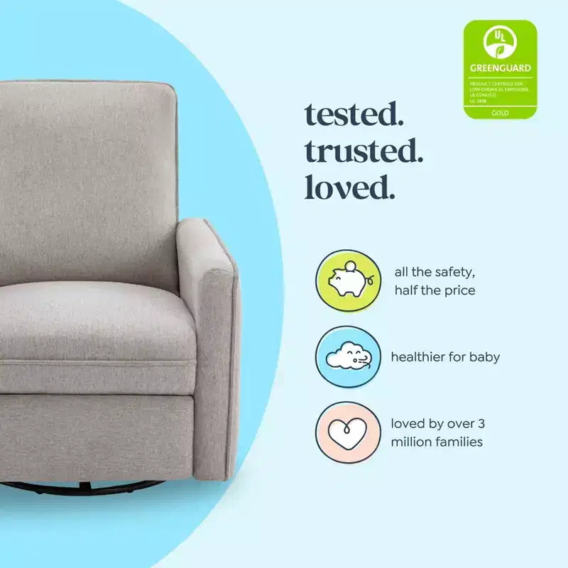 Sillón reclinable y mecedora giratoria Penny de daVinci