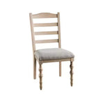 Juego de 2 sillas de comedor Royal Hampton, patas torneadas, madera maciza de color marrón claro