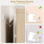 Cómoda, aparador de madera duradero con cajones y encimera espaciosa, muebles de dormitorio de estilo escandinavo, para sala de estar, pasillo
