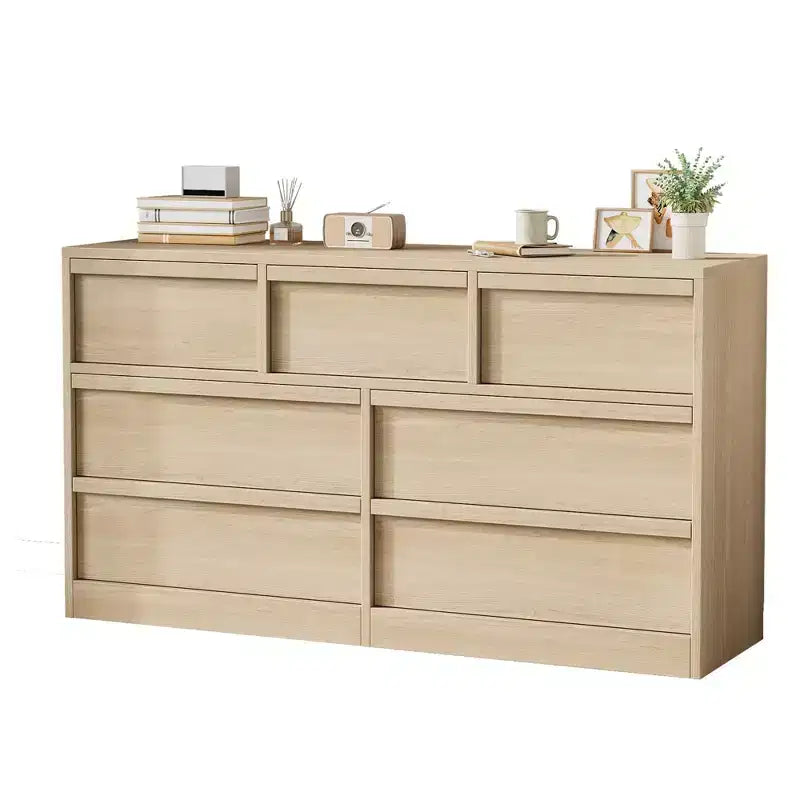 Cómoda, aparador de madera duradero con cajones y encimera espaciosa, muebles de dormitorio de estilo escandinavo, para sala de estar, pasillo