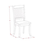 HomeStock Juego de Comedor de 5 Piezas con Acabado Blanco Lino y Encimera de Madera Sólida - Capacidad para 4 personas