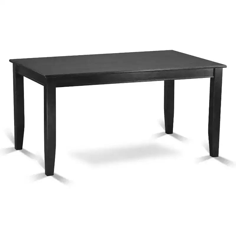 Juego de comedor rectangular de 7 piezas - Sillas Parsons, mesa de 60 pulgadas, cuero sintético moderno, muebles de comedor elegantes