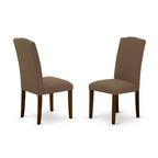 Juego de comedor rústico francés - Mesa rectangular de 3 piezas y 2 sillas - Mesa de 48/60 con extensión de mariposa