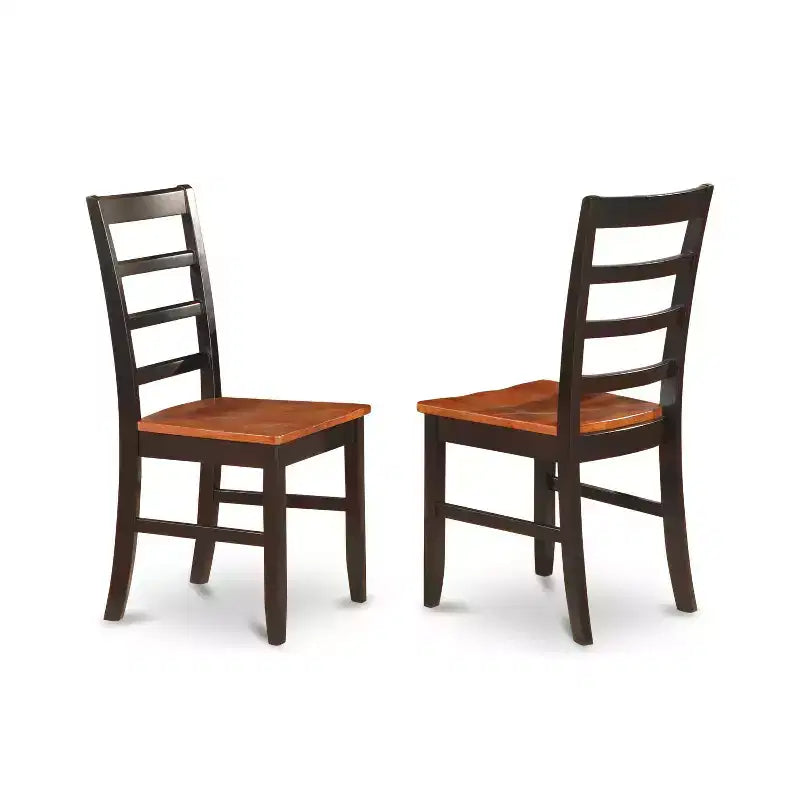 Juego de mesa de cocina gótico - Mesa de comedor redonda y sillas - Juego de comedor de 5 piezas - Acabado en negro