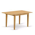 5-Piece Natural Oak Finish Solid Wood Top - Dining Room Set - Seats 4