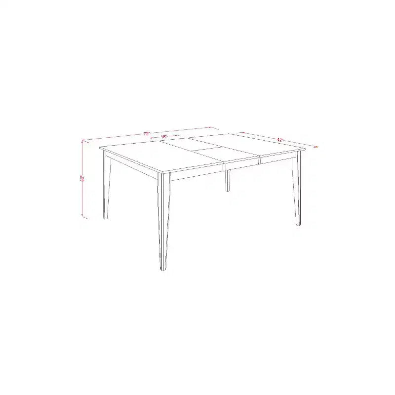 Juego de comedor moderno - Juego de mesa y sillas de 7 piezas - Sillas de tela de lino - Mesa rectangular de 42x72 pulgadas