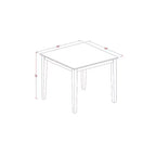 Juego de comedor de 3 piezas - Mesa redonda con 2 sillas de comedor de madera - Juego de cocina con acabado de roble