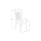 Juego de comedor bohemio - Mesa y sillas de cocina de 3 piezas - Mesa cuadrada, sillas tapizadas en lino, acabado roble